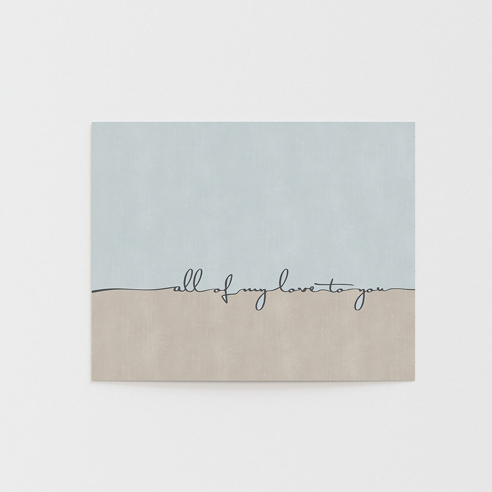 all of my love to you song lyric art