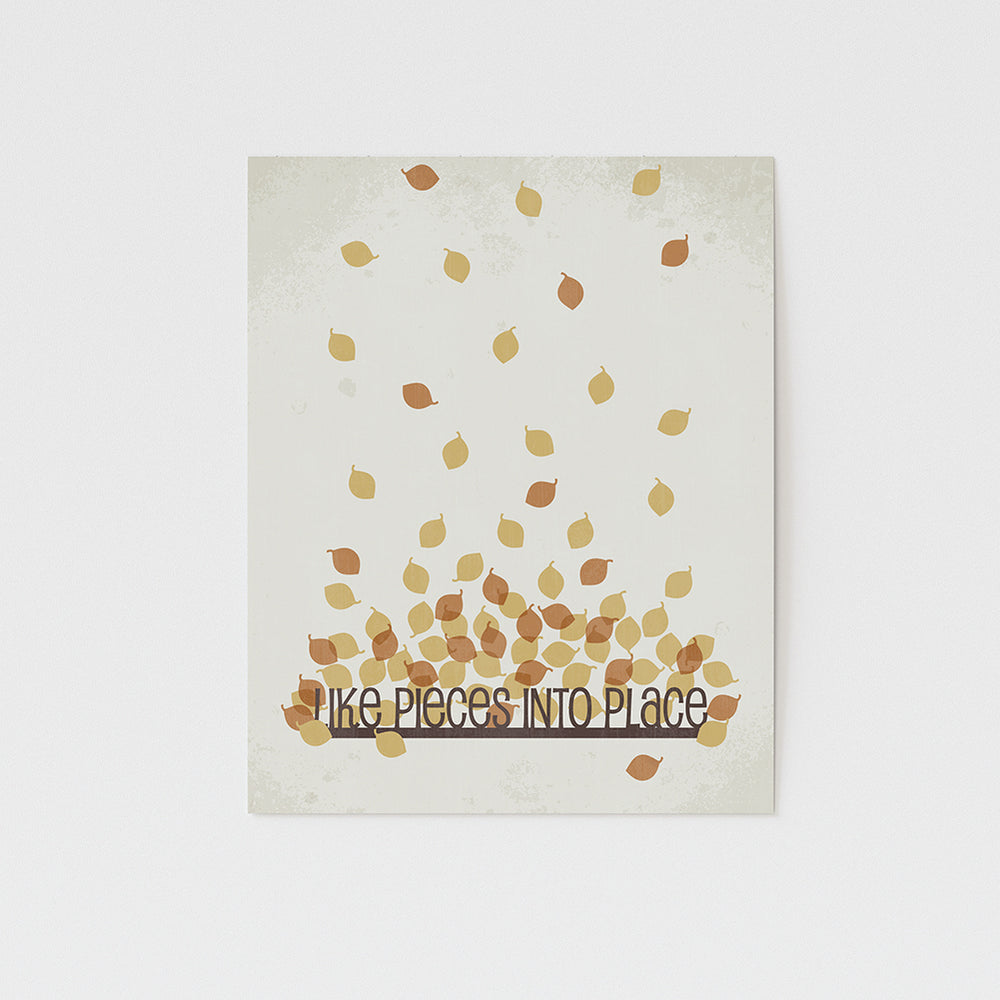 like pieces into place song lyric art