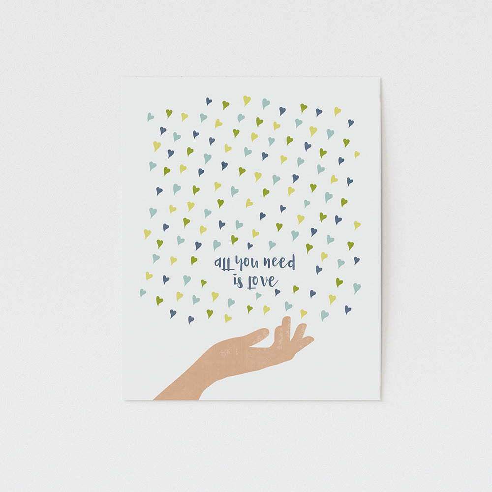 all you need is love song lyric art