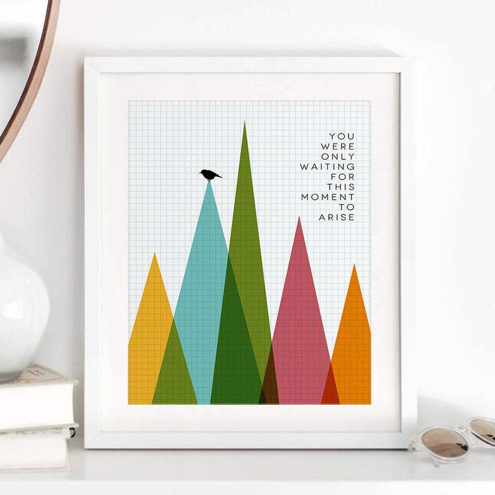 Blackbird | The Beatles - Inspirational Song Lyric Wall Art Print Music Poster