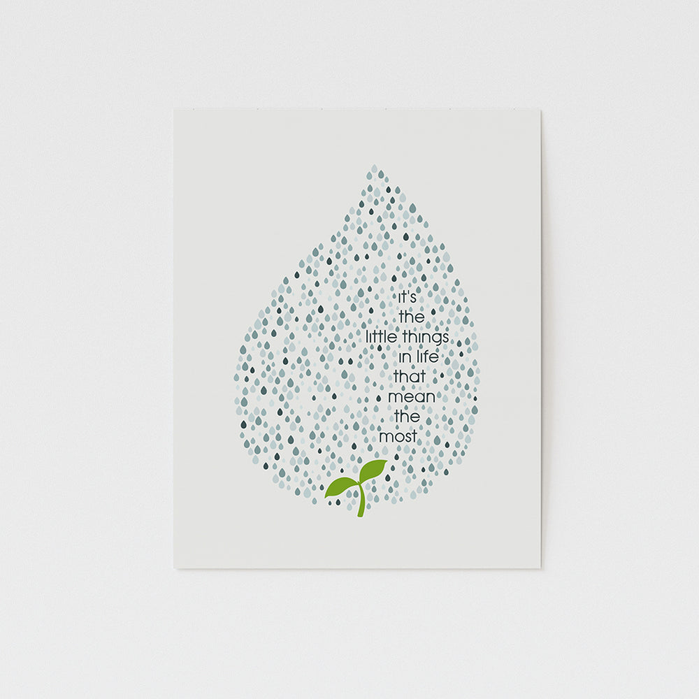 it's the little things in life that mean the most song lyric wall art print