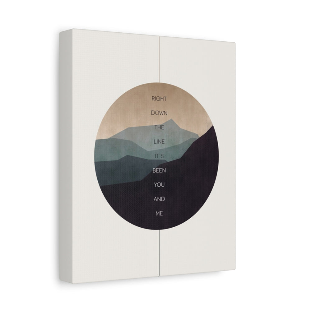 Faithfully | Journey - modern song lyric wall art by Lyrical Artworks