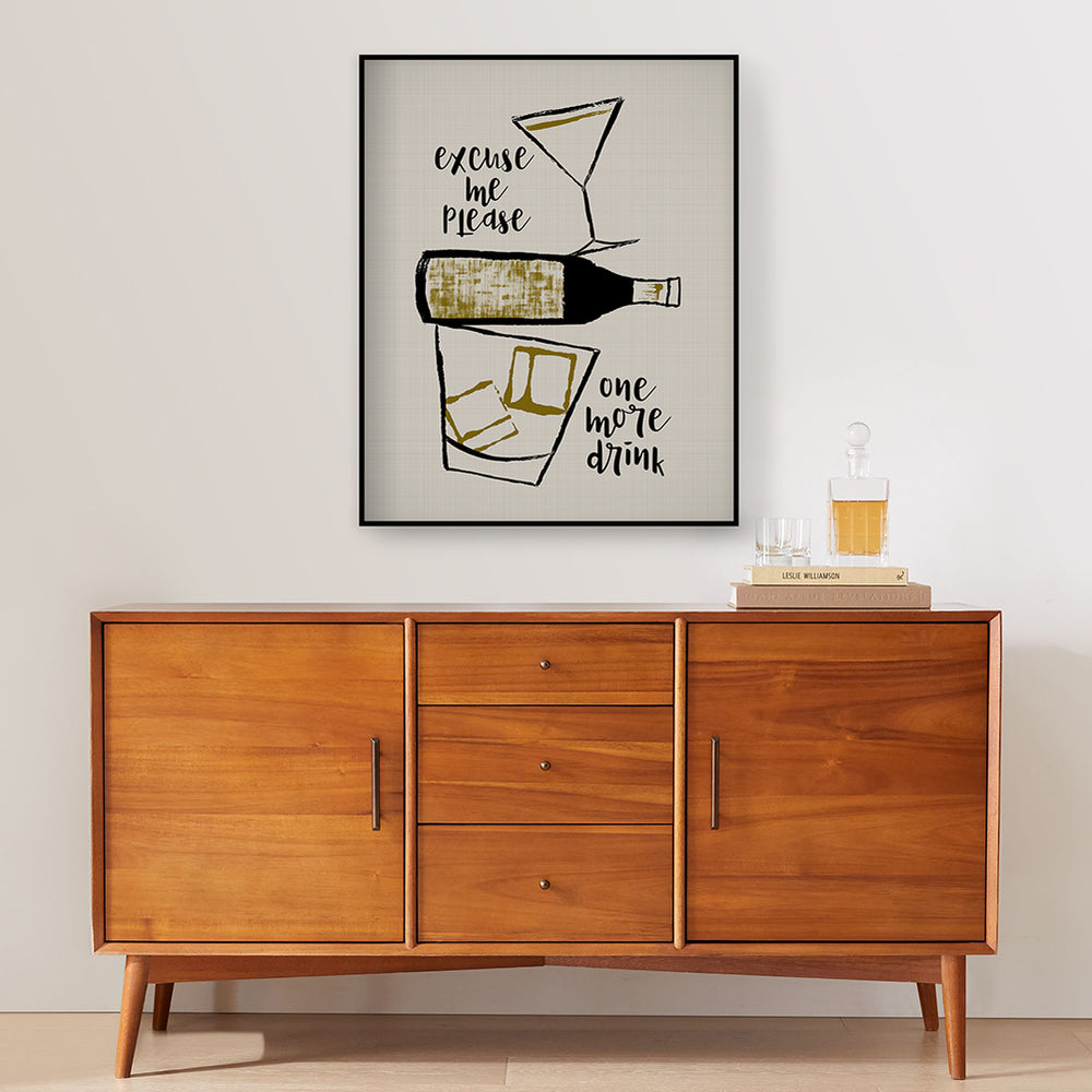 mid-century modern bar art
