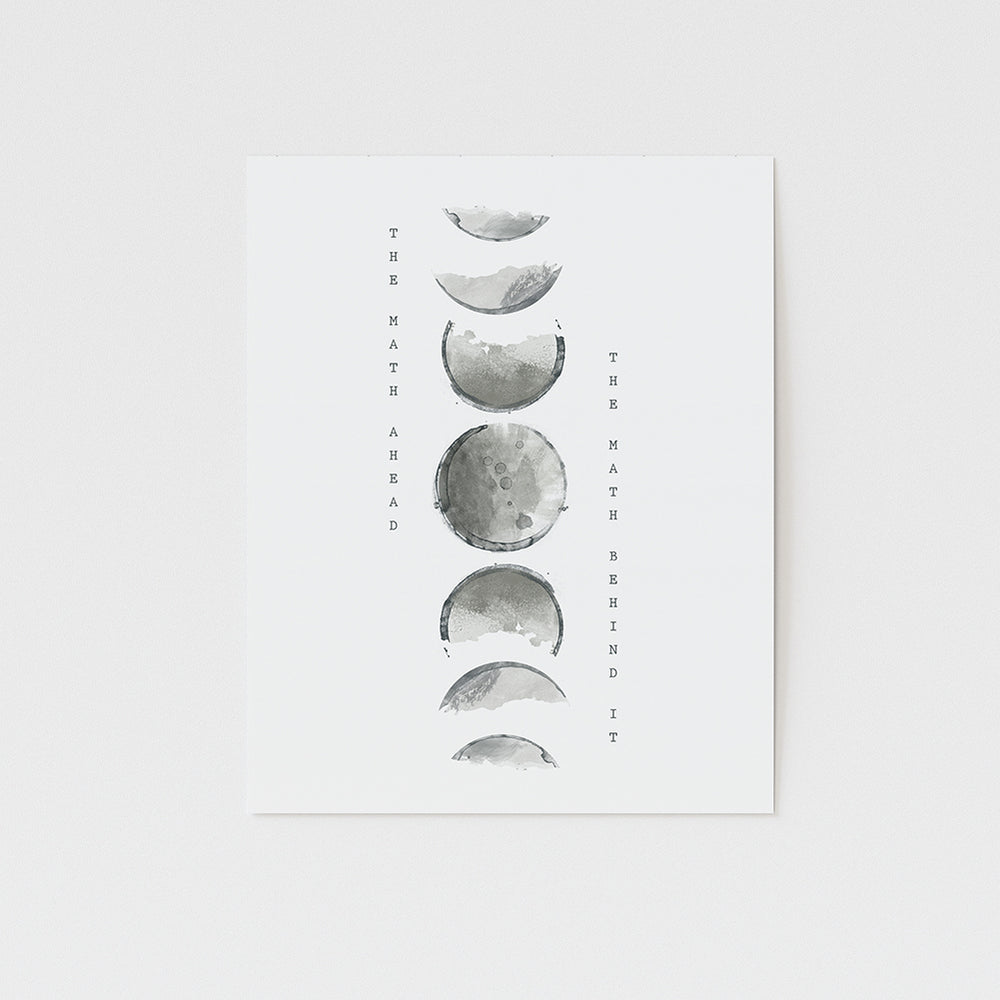 21 Moon Water | Bon Iver song lyric wall art