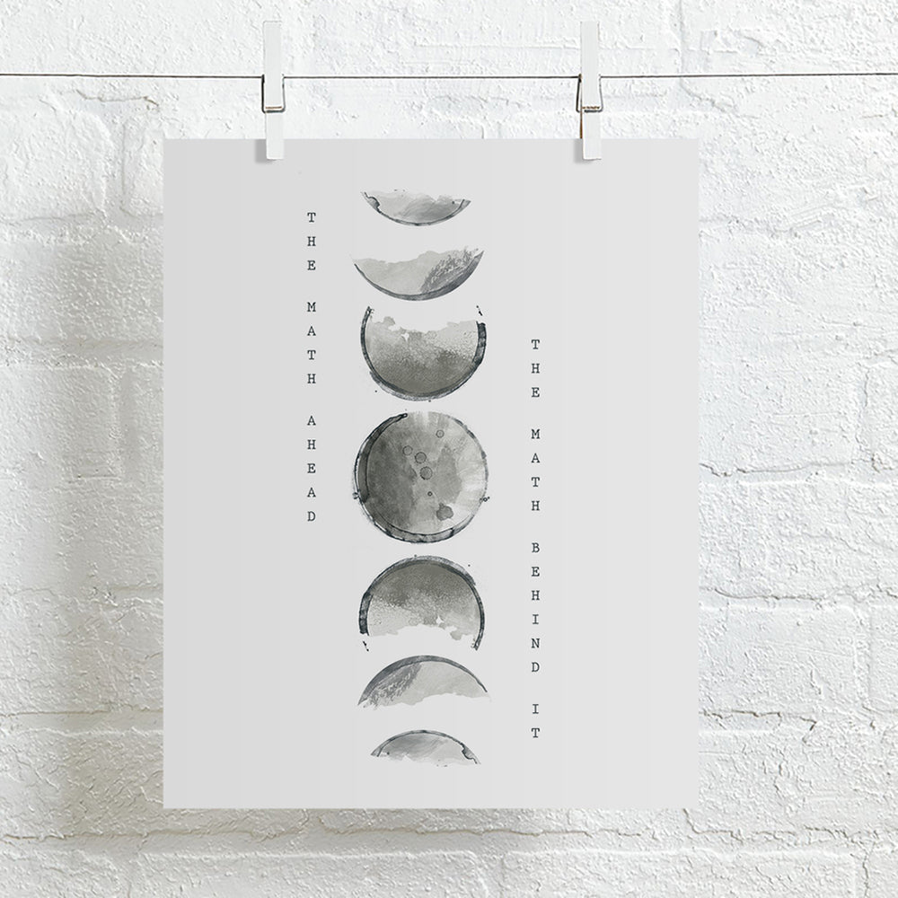 21 Moon Water | Bon Iver song lyric wall art