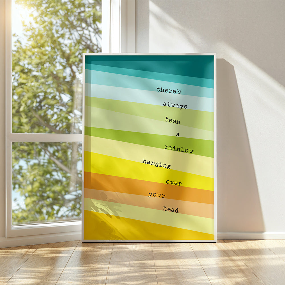 Rainbow | Kacey Musgraves song lyric wall art music poster