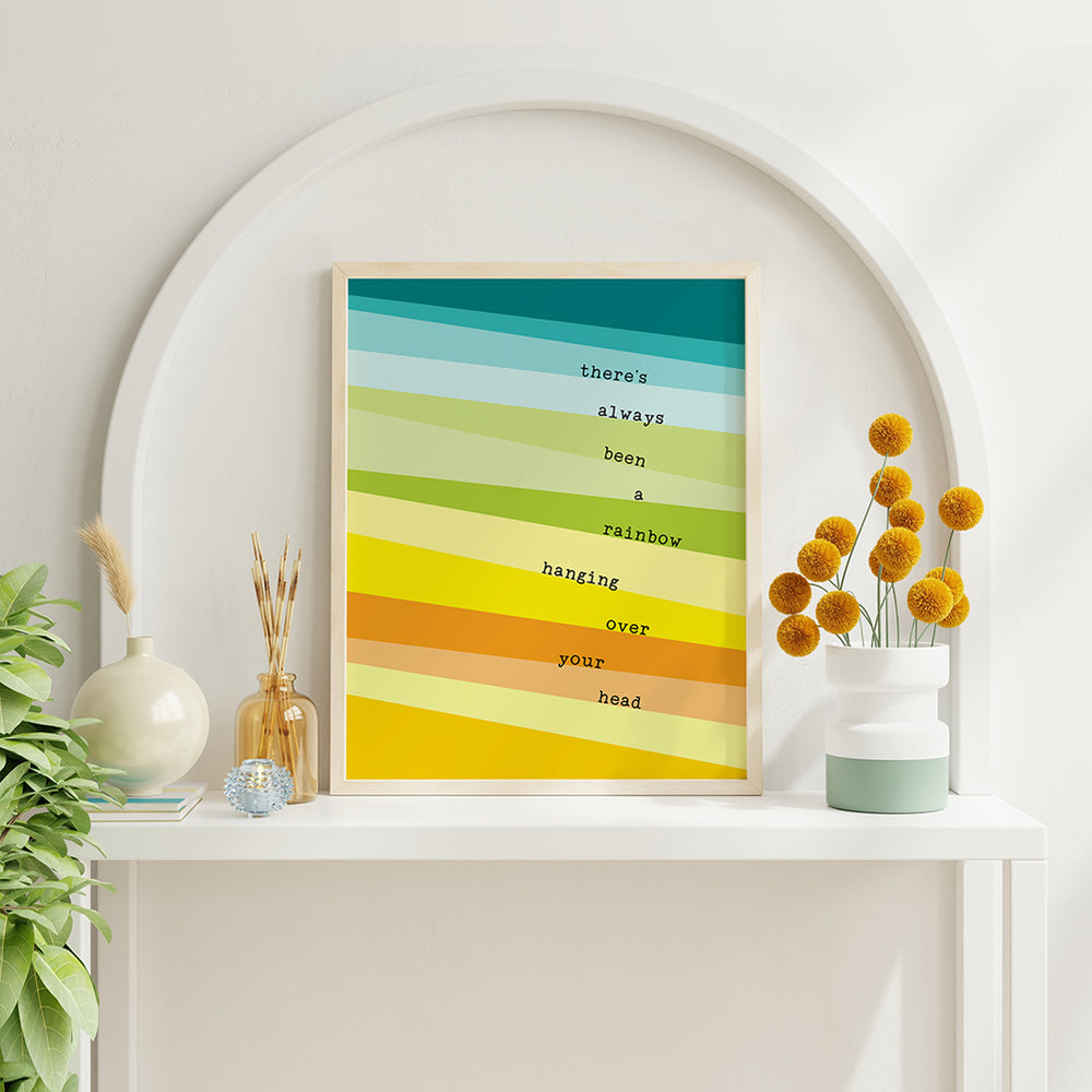 Rainbow | Kacey Musgraves song lyric wall art music poster