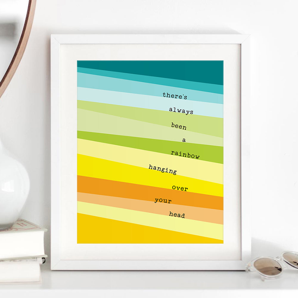 Rainbow | Kacey Musgraves song lyric wall art music poster