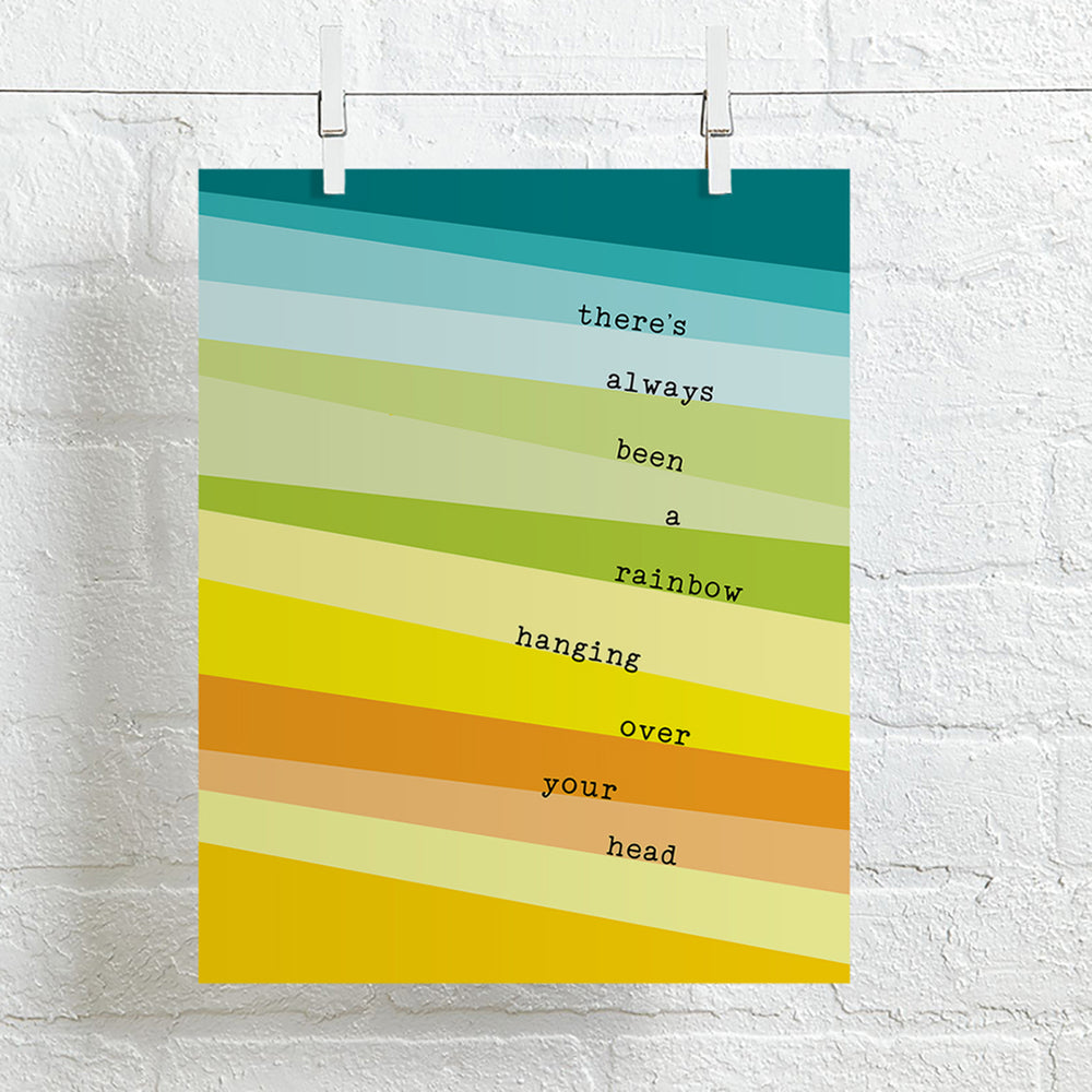 Rainbow | Kacey Musgraves song lyric wall art music poster