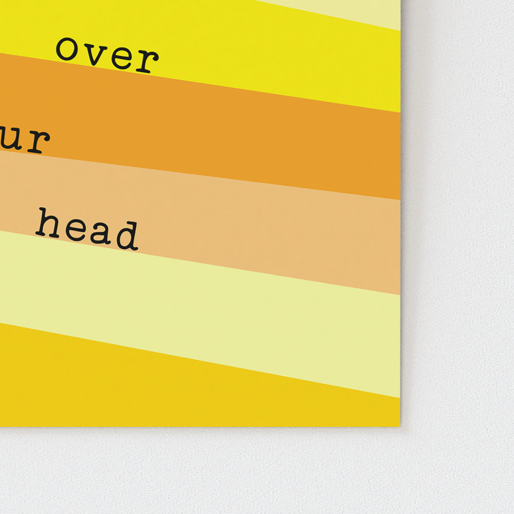 Rainbow | Kacey Musgraves song lyric wall art music poster