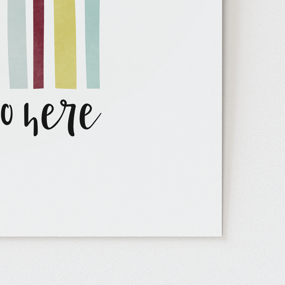 Personalized Rainbow Song Lyric Art Print or Canvas Wrap