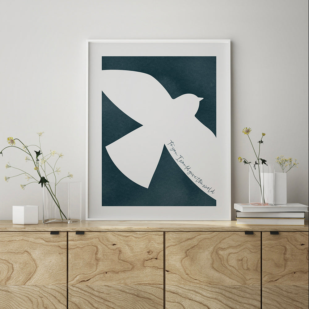 song lyric art inspired by Songbird by Fleetwood Mac