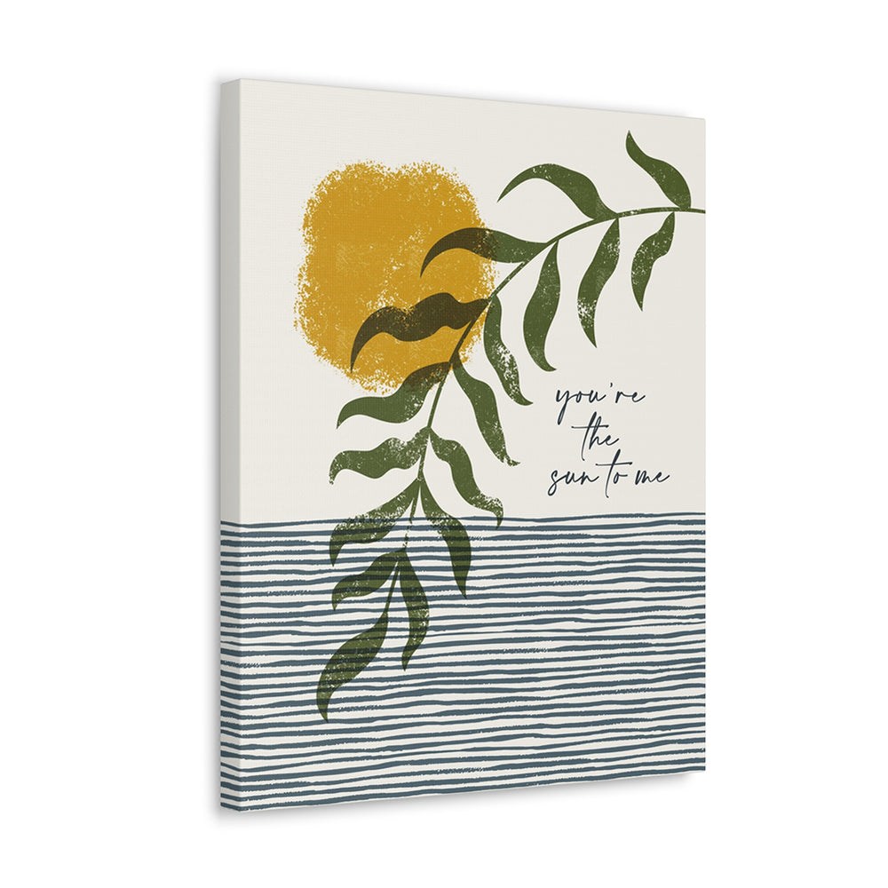 Sun To Me | Zach Bryan - Boho Coastal Song Lyric Wall Art Print