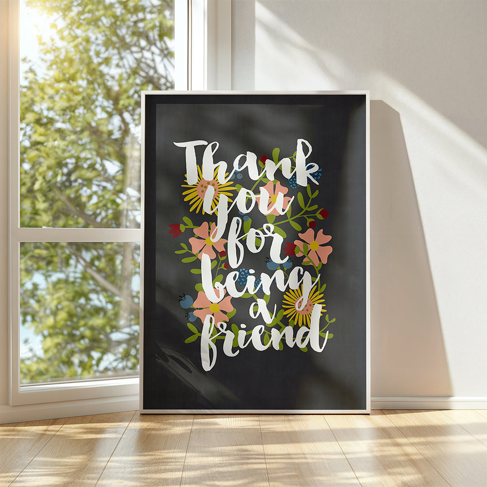 Thank You For Being A Friend | Golden Girls theme song lyric art