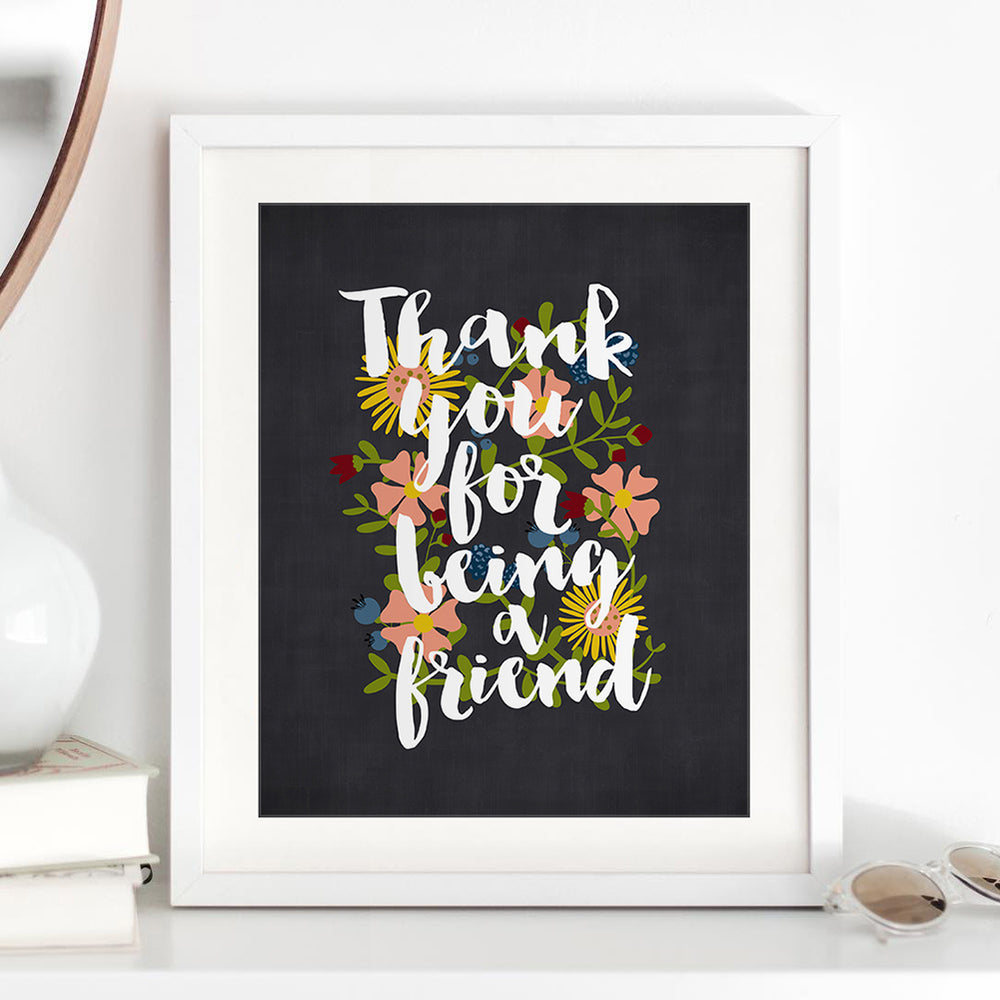 Thank You For Being A Friend | Golden Girls theme song lyric art