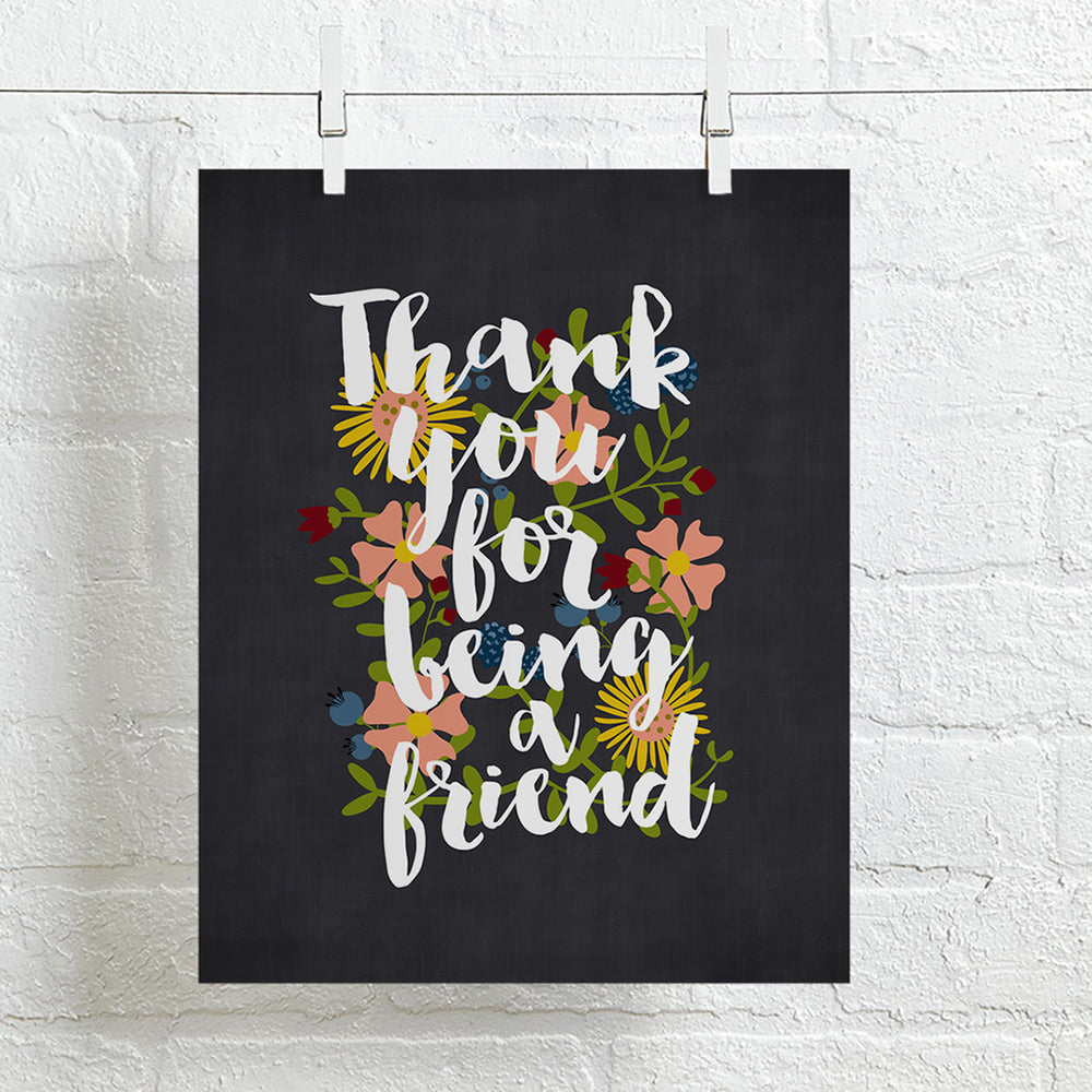 Thank You For Being A Friend | Golden Girls theme song lyric art