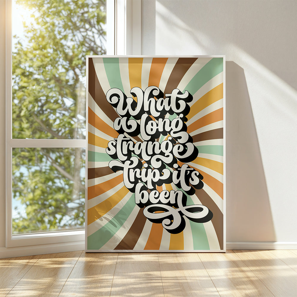 Truckin' | Grateful Dead - retro decor song lyric art print