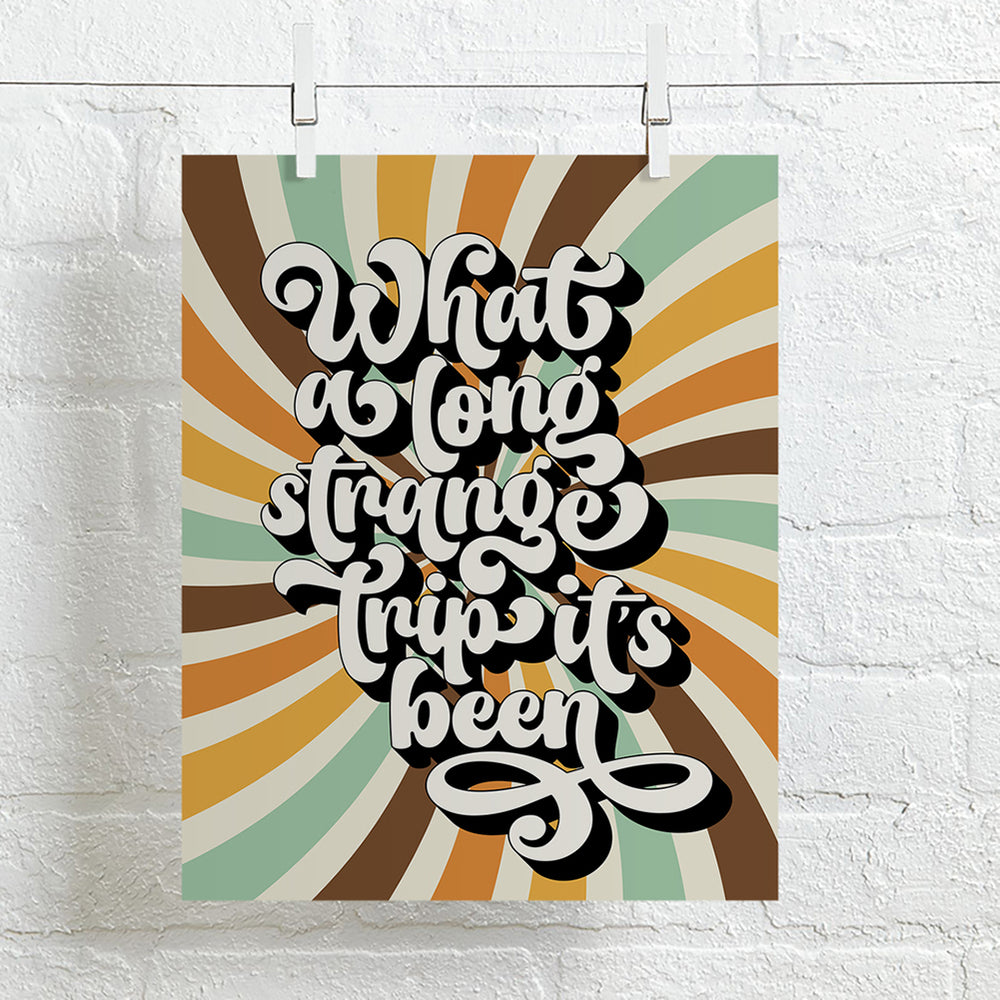 Truckin' | Grateful Dead - retro decor song lyric art print
