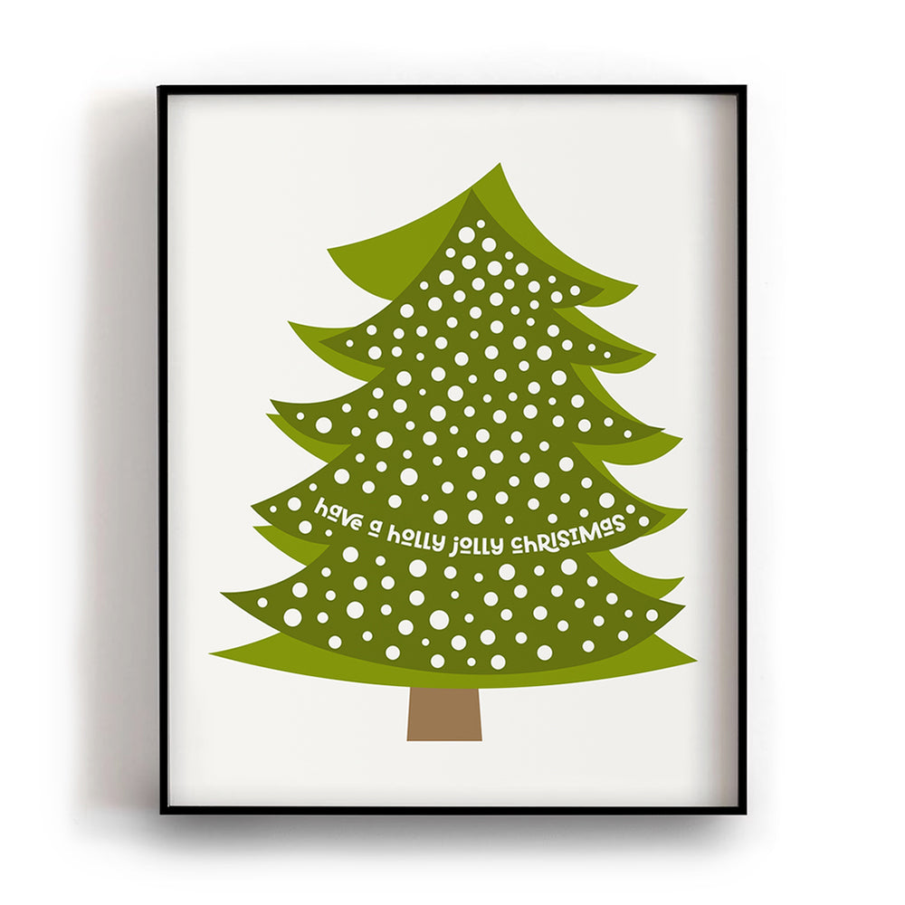 A Holly Jolly Christmas song lyric art