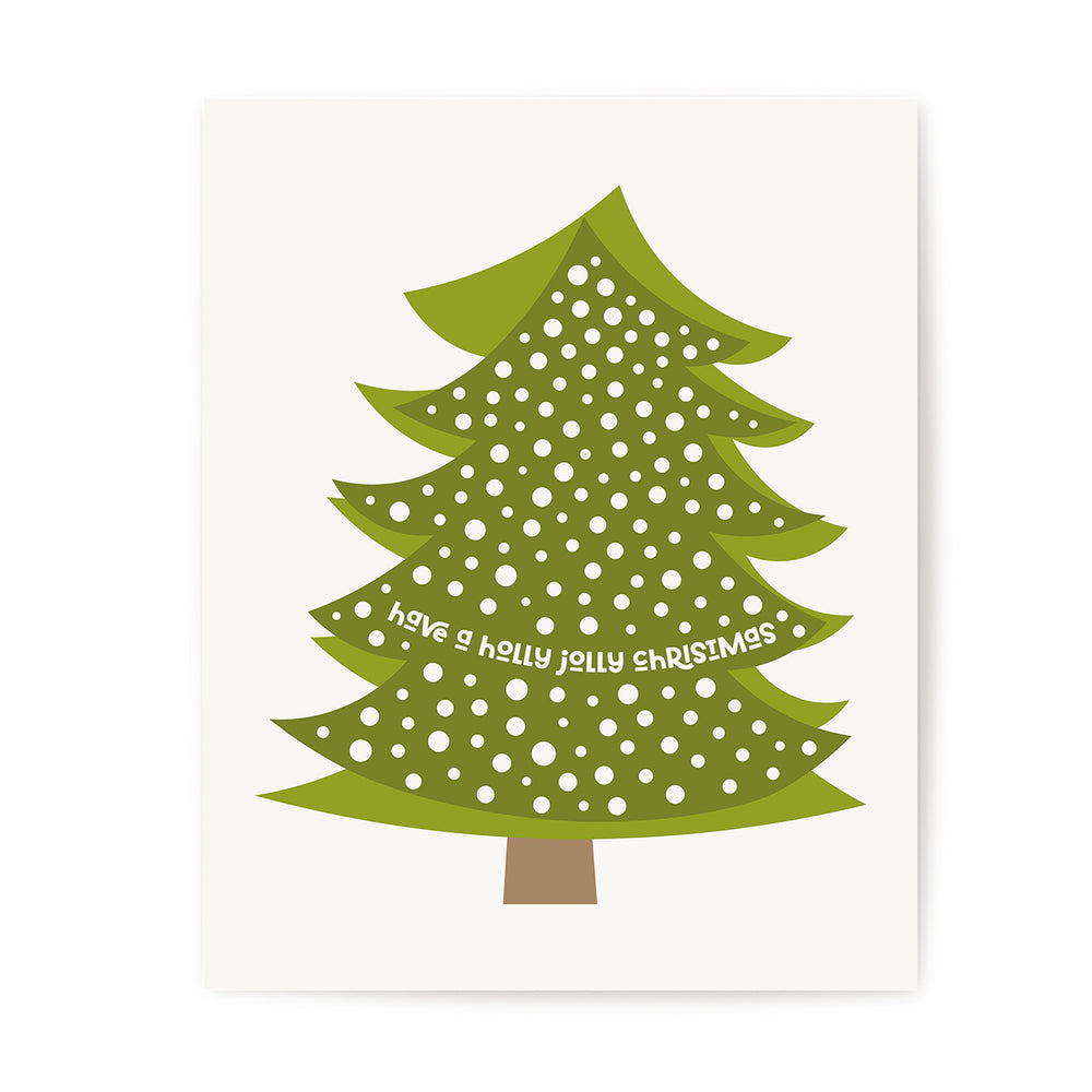 A Holly Jolly Christmas - Holiday Song Lyrics Art Print