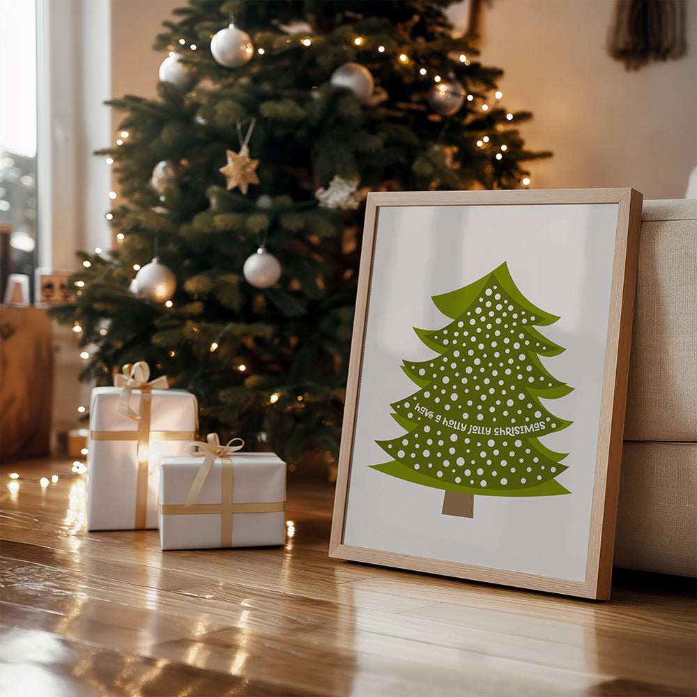 A Holly Jolly Christmas - Holiday Song Lyrics Art Print