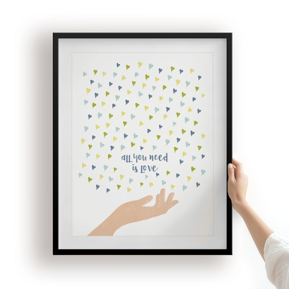 All You Need Is Love | The Beatles - Song Lyrics Art Print