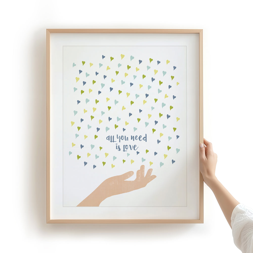 All You Need Is Love | The Beatles - Song Lyrics Art Print
