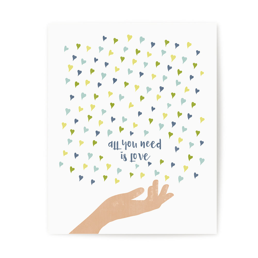 All You Need Is Love | The Beatles - Song Lyrics Art Print