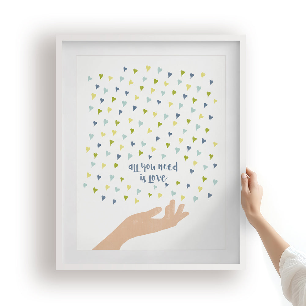 All You Need Is Love | The Beatles - Song Lyrics Art Print
