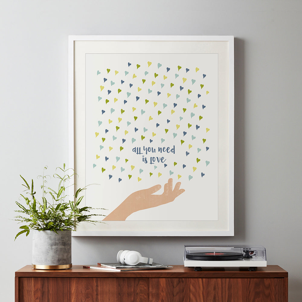 All You Need Is Love | The Beatles - Song Lyrics Art Print