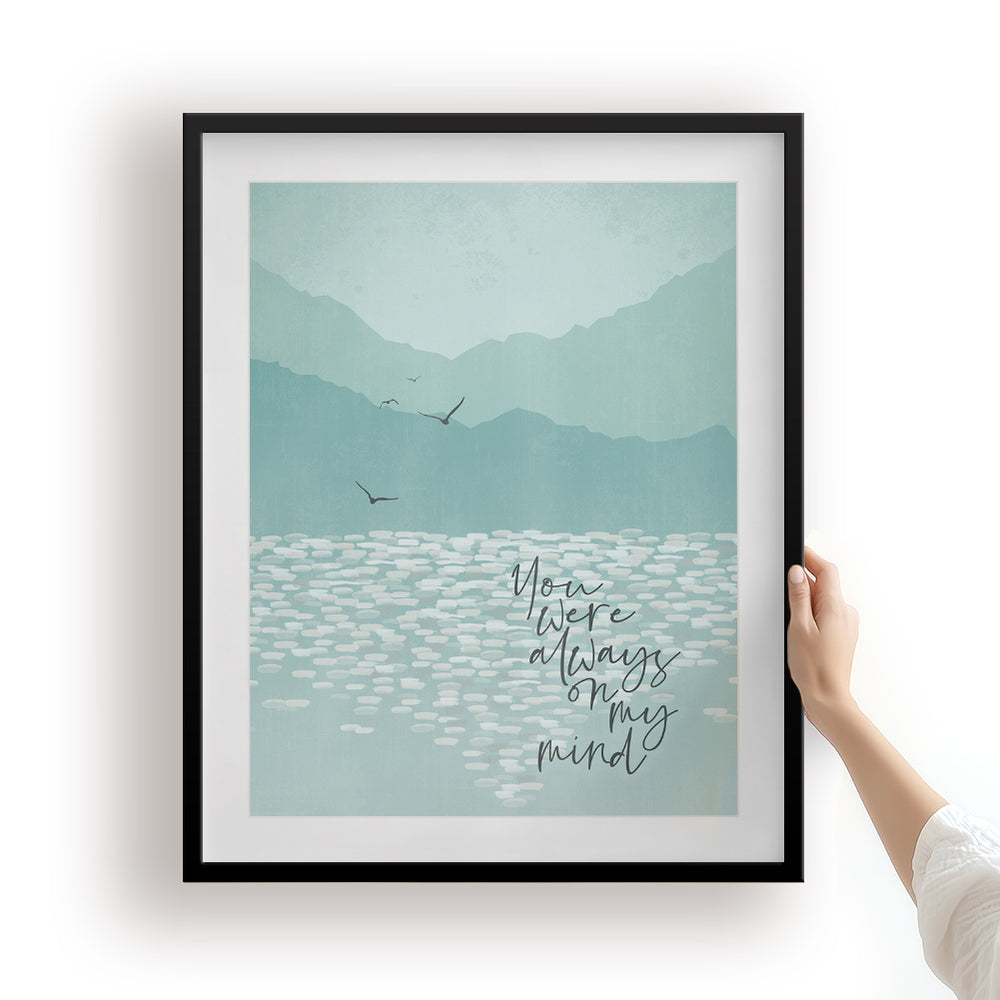 Always On My Mind | Elvis - Song Lyrics Art Print