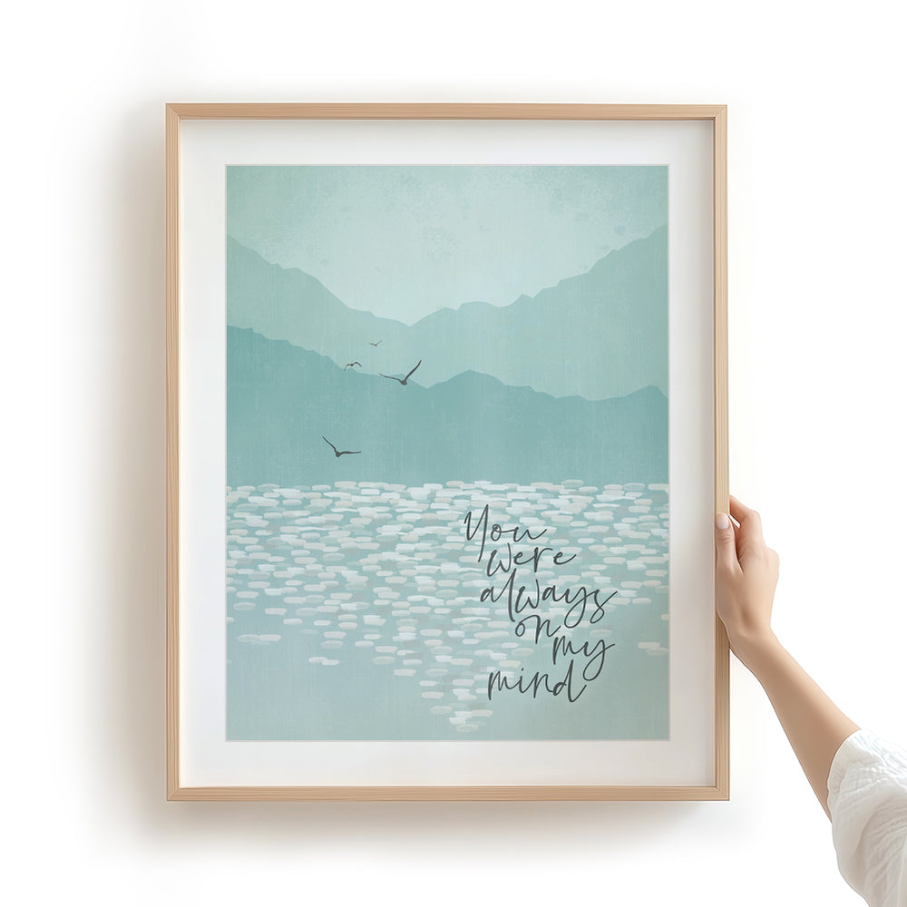 Always On My Mind | Elvis - Song Lyrics Art Print