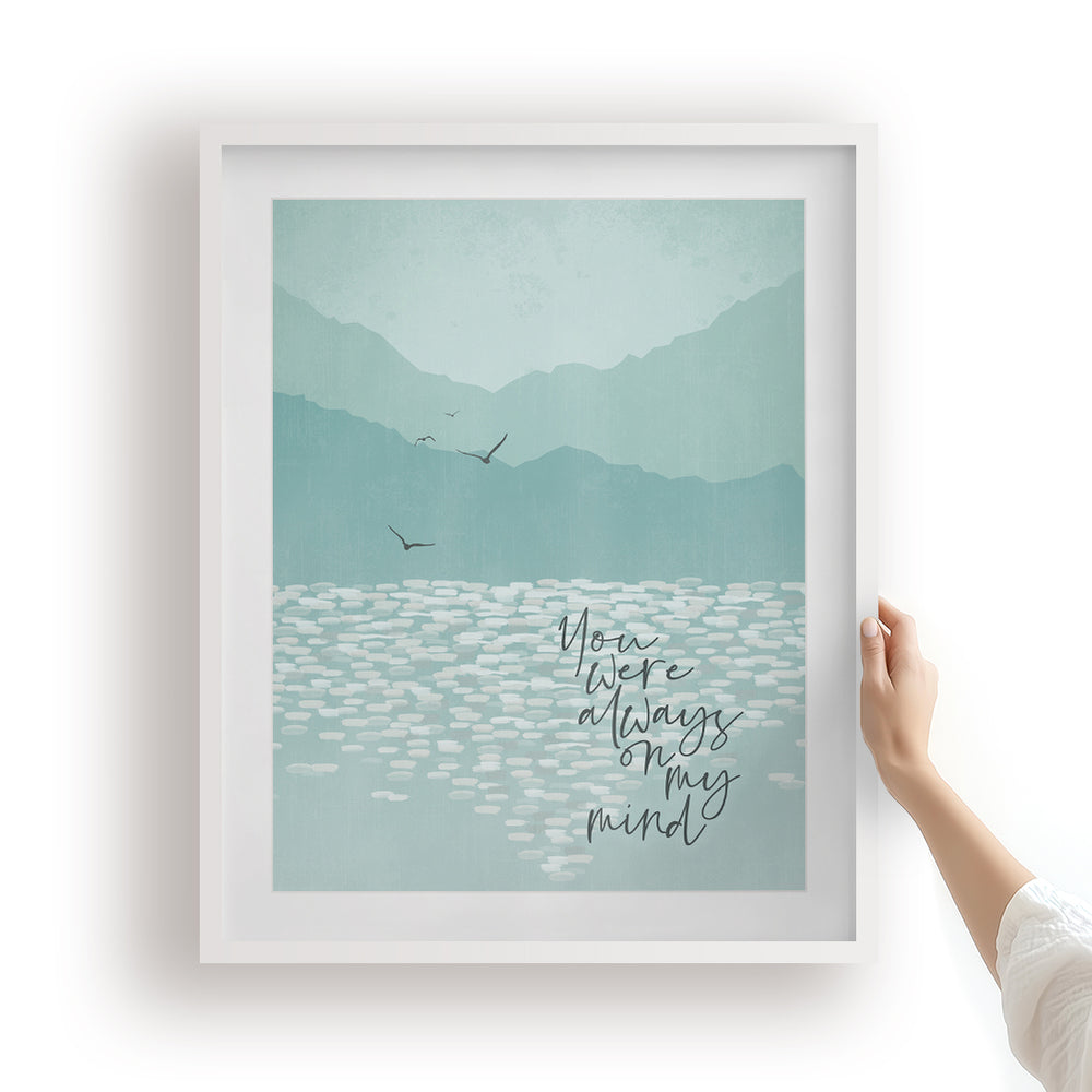 Always On My Mind | Elvis - Song Lyrics Art Print