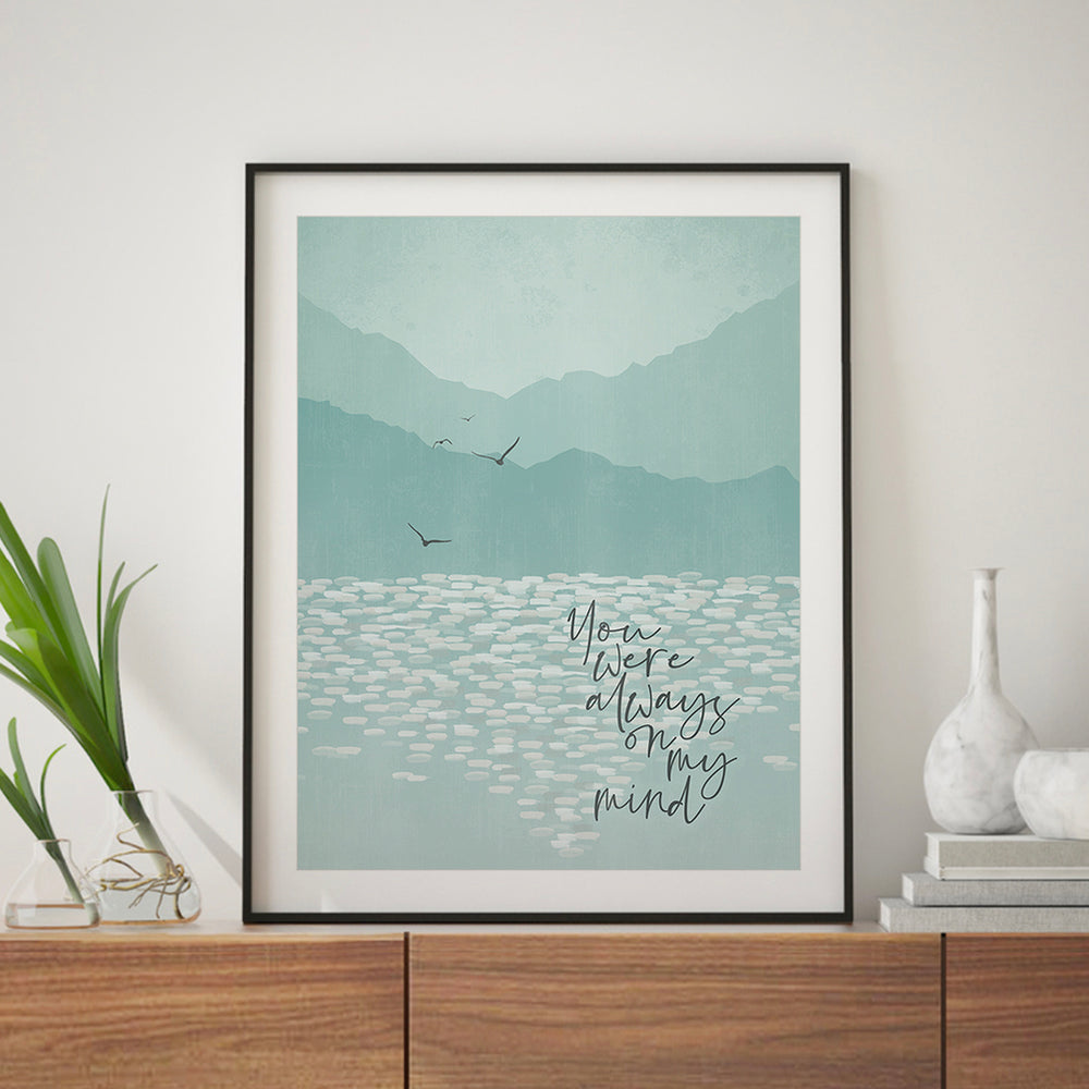 Always On My Mind | Elvis - Song Lyrics Art Print