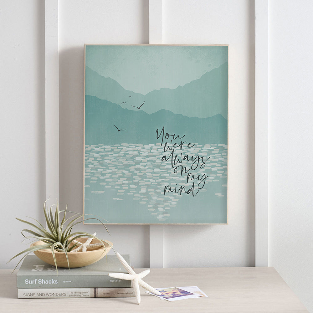 Always On My Mind | Elvis - Song Lyrics Art Print