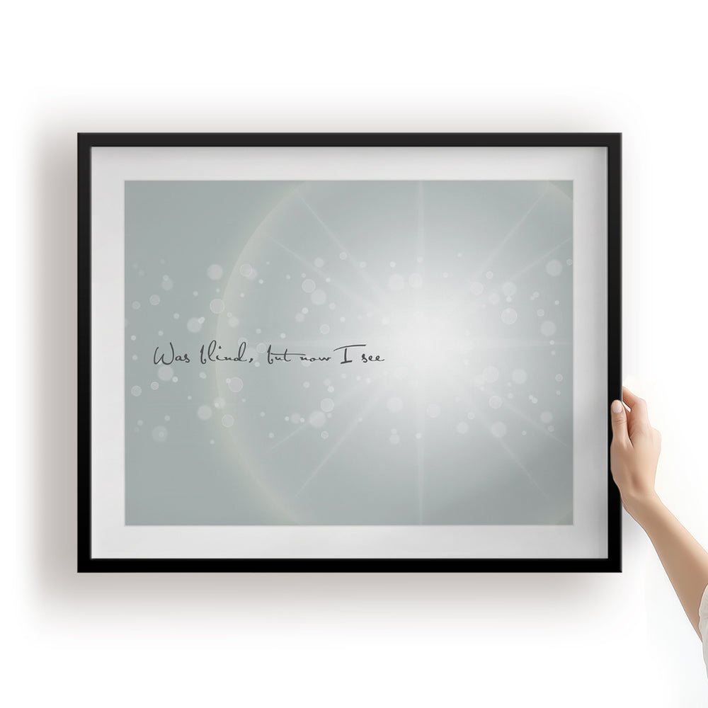 Amazing Grace - Song Lyrics Art Print
