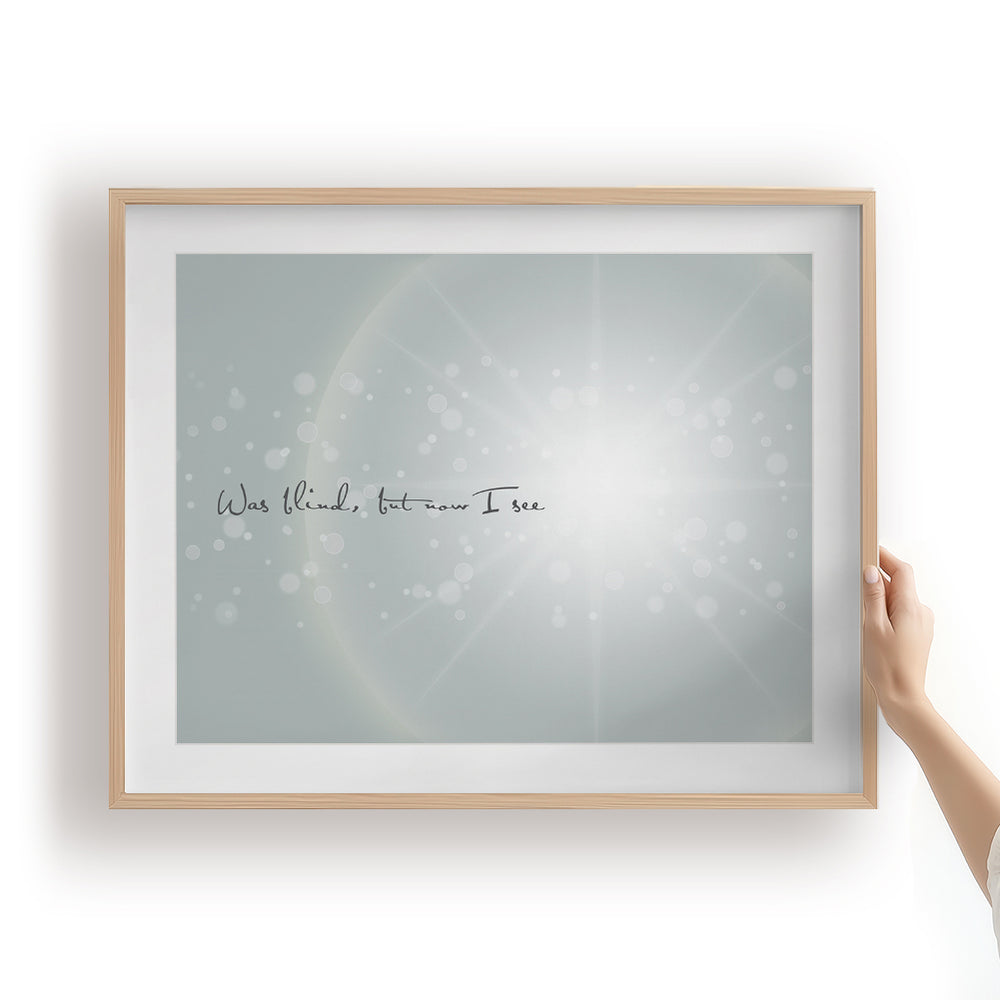 Amazing Grace - Song Lyrics Art Print