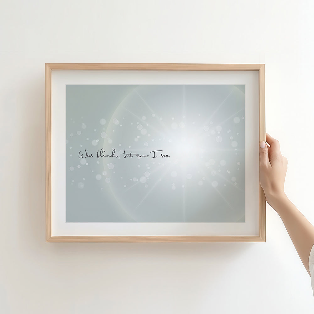 Amazing Grace - Song Lyrics Art Print