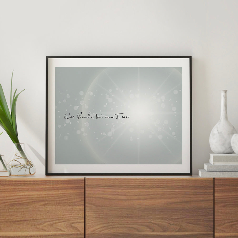 Amazing Grace - Song Lyrics Art Print