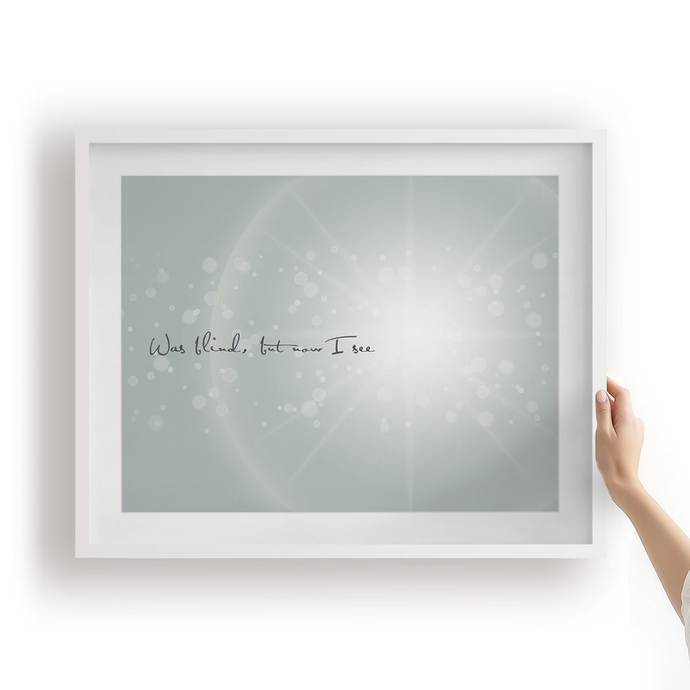 Amazing Grace - Song Lyrics Art Print