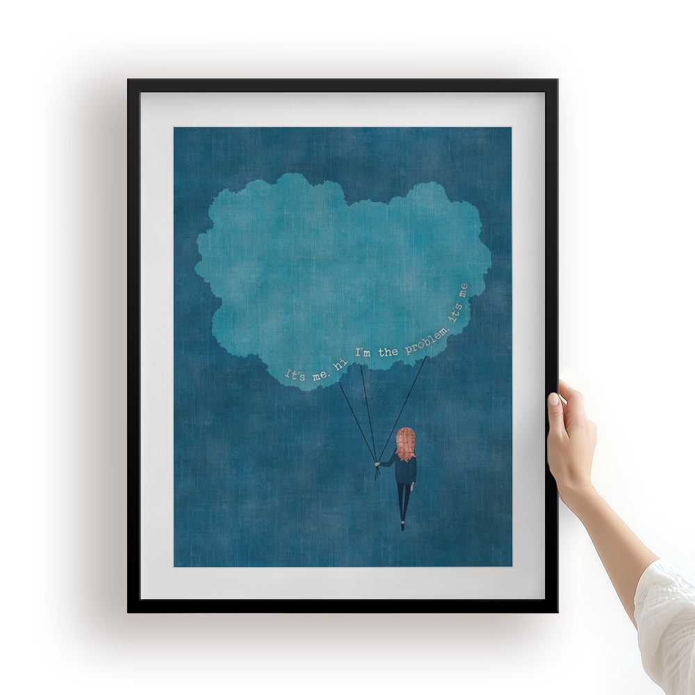 Anti-Hero | Taylor Swift - Song Lyrics Wall Art Print