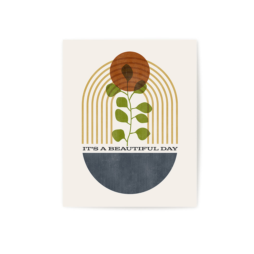 Beautiful Day | U2 - Mid-Century Modern Song Lyric Wall Art Print