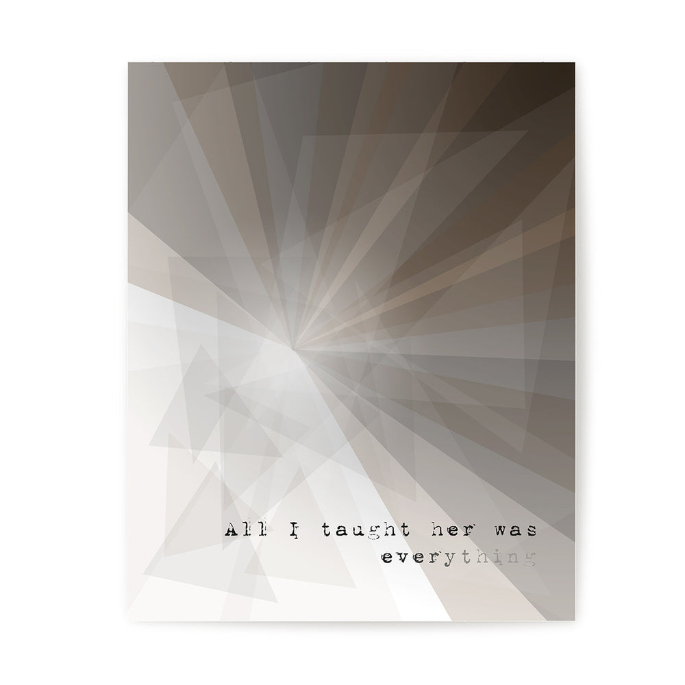 Black | Pearl Jam - Song Lyrics Wall Art Print