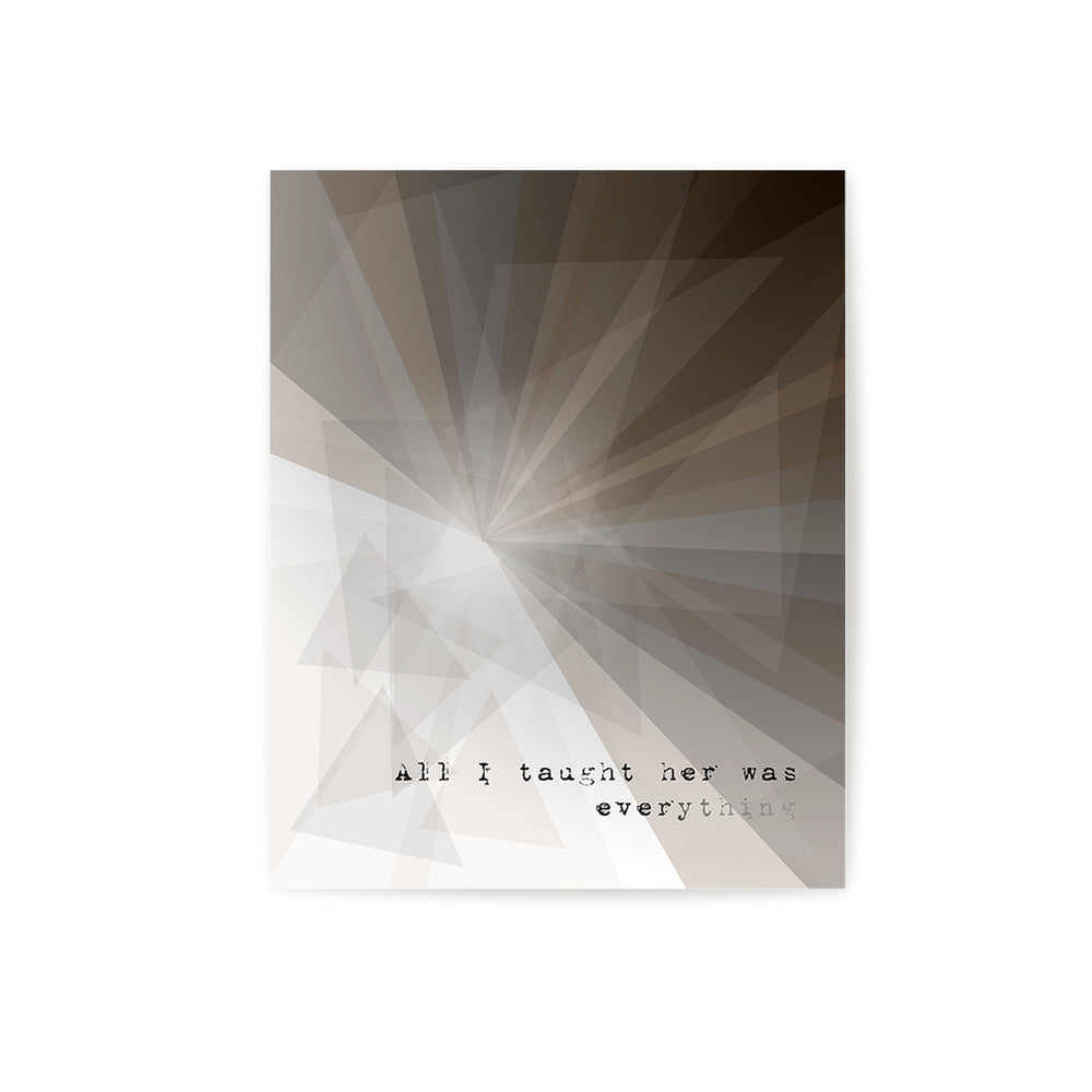 Black | Pearl Jam - Song Lyrics Wall Art Print