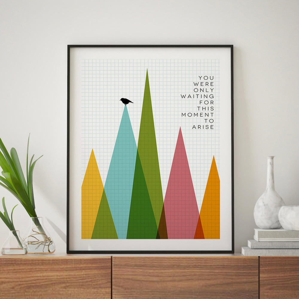 Blackbird | The Beatles - Inspirational Song Lyrics Art Print Music Poster