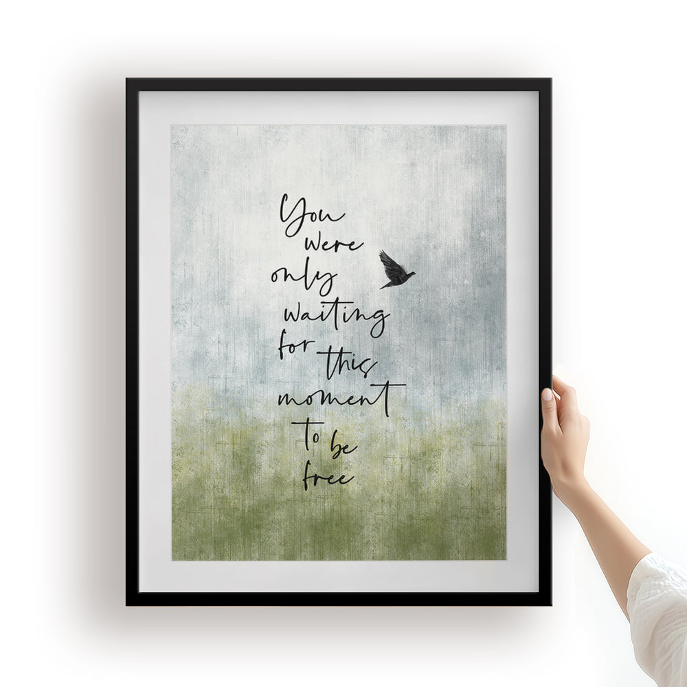 Blackbird v2 | The Beatles - Song Lyrics Art Print