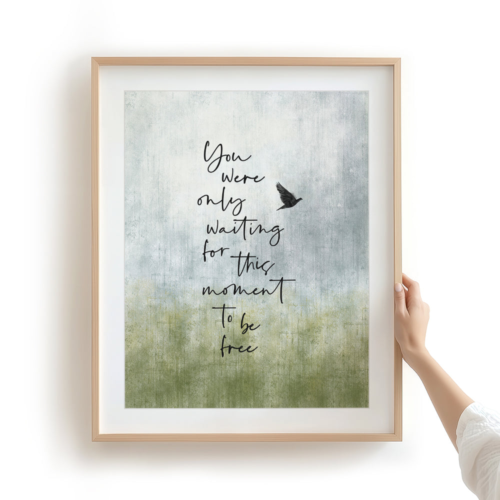 Blackbird v2 | The Beatles - Song Lyrics Art Print