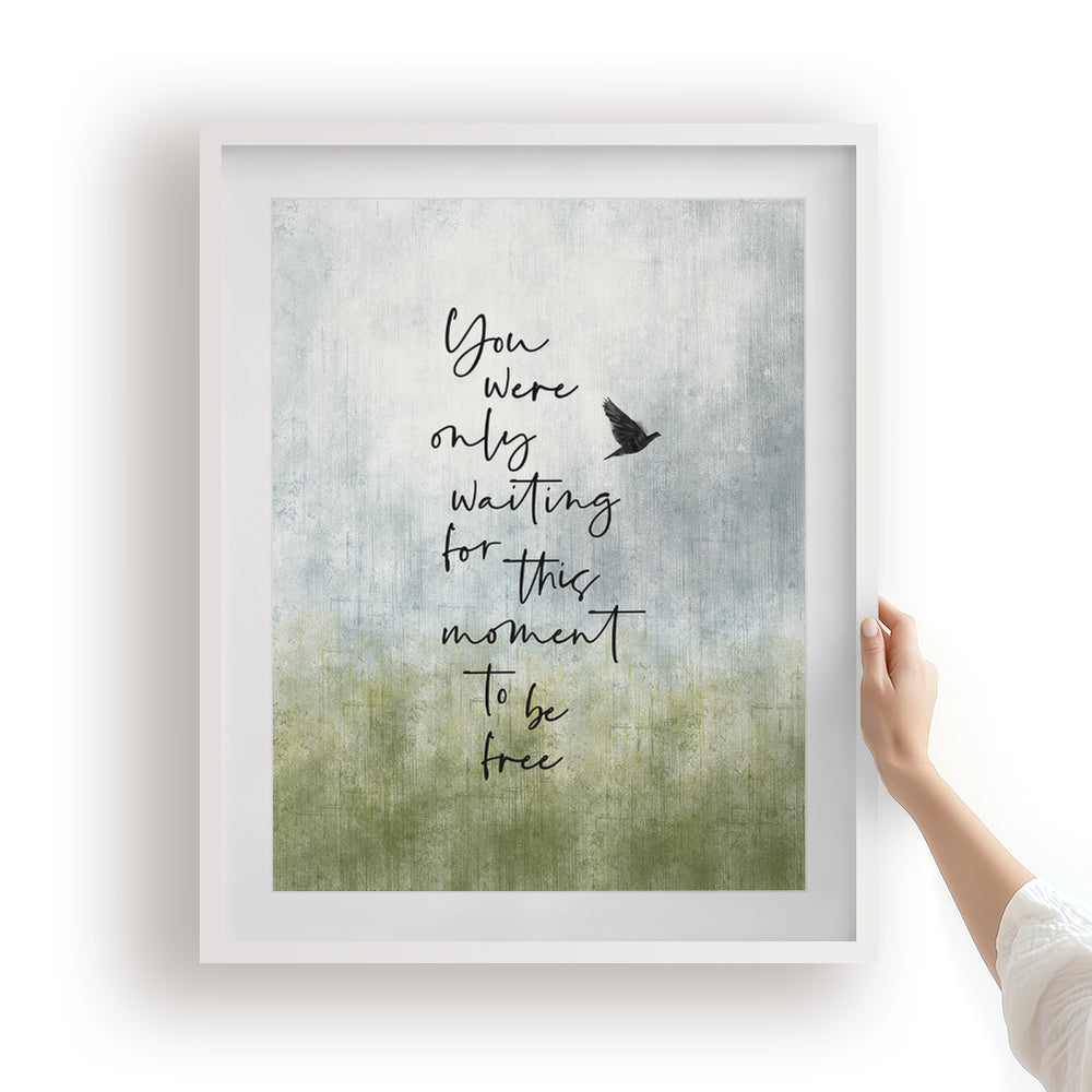 Blackbird v2 | The Beatles - Song Lyrics Art Print