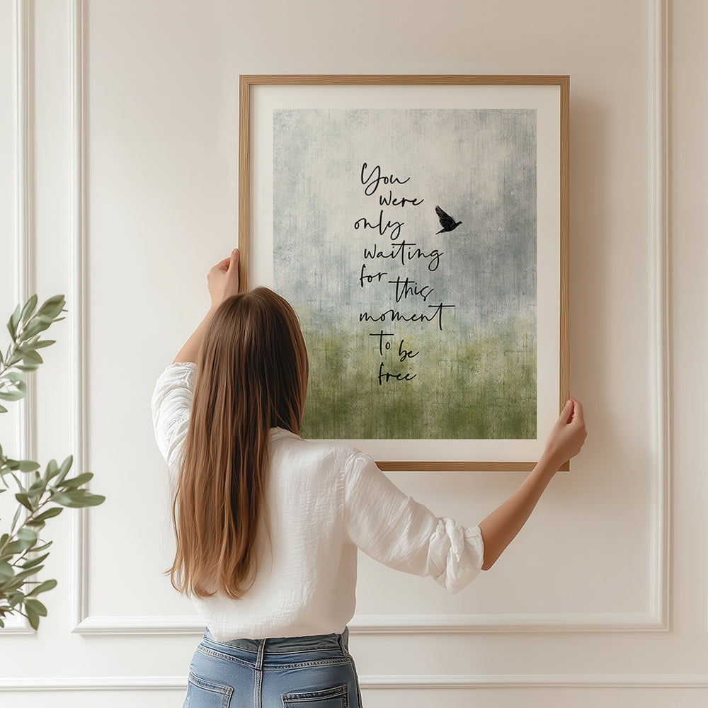 Blackbird v2 | The Beatles - Song Lyrics Art Print