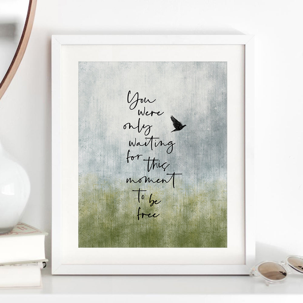 Blackbird v2 | The Beatles - Song Lyrics Art Print